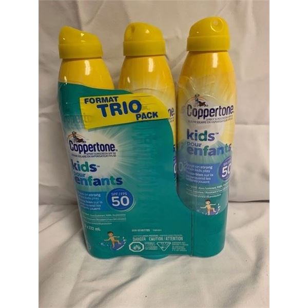COPPERTONE SUNSCREEN  KIDS X4