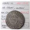 Image 1 : Great Britain 1485-1509 Henry VII Silver Groat, London. Bust Right, Large cross over square topped c