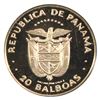 Image 4 : Panama 1984 20 Proof Gold Balboa, Produced by the Franklin Mint Limited Mintage 357! Coin weighs 2.1