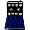 Image 1 : 1979 Unicef Year of the Child (8 out of 30 Coins) Silver Proof Collection in Original Case with COAs