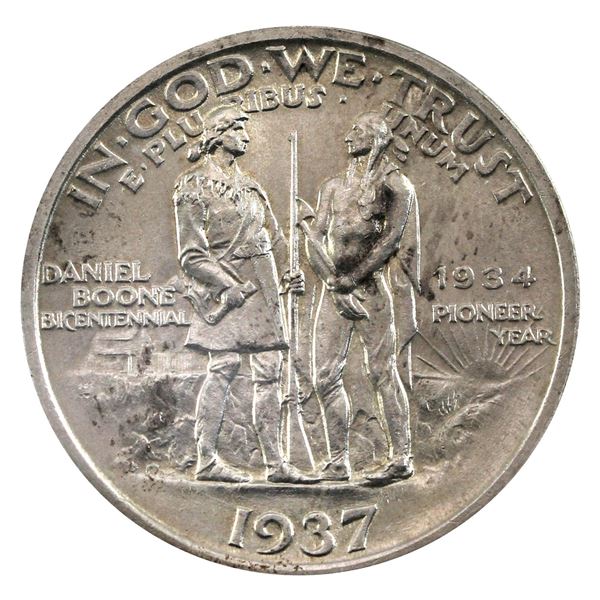 USA  Half Dollar 1937  Daniel Boone Bicentennial in Mint Condition