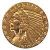 Image 1 : United States 1910 $5 Gold Indian Head Half Eagle in Extra Fine condition. (coin is .900 Pure and co