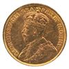 Image 2 : 1914 Canada $5 Gold in AU (small scratch)  this coin is .900 pure and contains 0.242 oz.