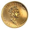 Image 2 : 2000 Canada 1/4 oz Gold Maple Leaf Privy Mark Fireworks  .9999 Fine Gold. (Tax Exempt)