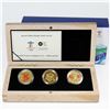 Image 1 : 2007-2010 $50 Special Edition Vancouver Winter Olympics Bullion Design 3-coin 1oz Fine Gold Coin Set