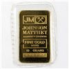 Image 1 : Vintage Johnson Matthey Assayers & Refiners 10 grams .9999 Fine Gold bar(Tax Exempt)