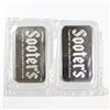 Image 2 : Scarce! Pair of Consecutive Johnson Matthey 1oz 'SOOTERS' Fine Silver Promotional Bars serial number
