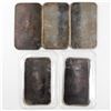 Image 2 : 5x Johnson Matthey 1oz fine Silver bars with blank reverse (Tax Exempt) serial # 168823, 168826,0844
