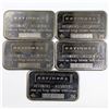 Image 1 : Vintage National Refiners 1oz Fine Silver Bar Collection (Tax Exempt). Serial #'s 044745,044746,0447
