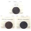 Image 1 : Black Smith Tokens - CH# BL1 ICCS Certified G-6, CH# BL3 ICCS VG-8 (Scratches) & CH# BL7 ICCS G-4 (C