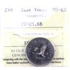 Image 1 : Test Token TT-25.6B 25-cent ICCS Certified MS-63.