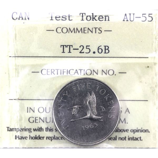 Test Token TT-25.6B  25-cent ICCS Certified AU-55.