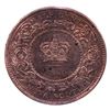 Image 2 : Nova Scotia 1/2-cent 1861 ICCS Certified MS-64 Red & Brown. Crisp details over primarily red fields.