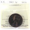Image 1 : Nova Scotia 1-cent 1862 ICCS Certified VF-20
