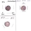 Image 1 : Newfoundland lot of 3x Silver 5-cent, Lot includes 2x 1872H in G-4, and a 1876 Key Date in about G-4