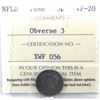 Image 1 : Newfoundland 5-cent 1888 Obv. 3 ICCS Certified VF-20.