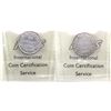 Image 2 : Newfoundland 20-cent 1896 Obverse 1 Large 96 & Obverse 2 Small 96 ICCS Certified VF-30. 2pcs