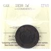 Image 1 : 1-cent 1858 ICCS Certified EF-40 *Key Date*