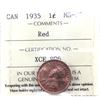 Image 1 : 1-cent 1935 ICCS Certified MS-65 Red.
