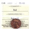 Image 1 : 1-cent 1939 ICCS Certified MS-66 Red.