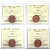 Image 1 : 1-cent 1998, 1999, 2001 & 2002P ICCS Certified MS-67. 4pcs