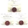 Image 1 : 1-cent 2003 Old Effigy, 2003 New Effigy, 2004P ICCS Certified MS-67. 3pcs