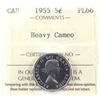 Image 1 : 5-cent 1955 ICCS Certified PL-66 Heavy Cameo!