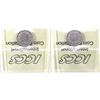 Image 2 : 10-cent 1870 Narrow 0  VF-30 & 1870 Wide 0 ICCS Certified F-15 both ICCS Certified.