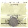 Image 1 : 10-cent 1875H ICCS Certified VG-8 *KEY DATE*