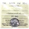 Image 1 : 10-cent 1902H ICCS Certified MS-64. A stunning coin with blasted white finish throughout and just li