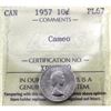 Image 1 : 10-cent 1957 ICCS Certified PL-67 Cameo!