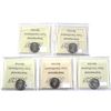 Image 2 : 10-cent 2005P, 2006 RCM Logo, 2006P, 2007 Straight 7 & 2009 ICCS Certified MS-66. 5pcs