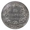 Image 2 : 25-cent 1874H ICCS Certified  EF-45. A bright attractive coin with mint luster throughout the margin