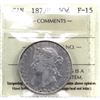 Image 1 : 50-cent 1872H ICCS Certified F-15