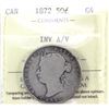 Image 1 : 50-cent 1872 Inverted A/V, ICCS Certified G-4. A Solid coin for the grade point.