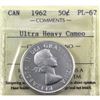 Image 1 : 50-cent 1962 ICCS Certified PL-67 Ultra Heavy Cameo! TOP GRADE!