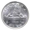 Image 2 : Silver $1 1935 ICCS Certified MS-65 Blast white coin a great example of the first year issue Canadia