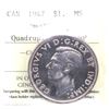 Image 1 : Silver $1 1947 Pointed 7 4x HP ICCS Certified MS-63! Attractive Light violet tones over lustrous fie