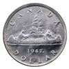 Image 2 : Silver $1 1947 Maple Leaf ICCS Certified MS-64 Cameo.