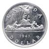 Image 2 : Silver $1 1947 Maple Leaf ICCS Certified MS-60. *Key Date*