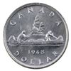 Image 2 : Silver $1 1948 ICCS Certified MS-62! *KEY DATE!* A bright well struck coin.