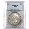 Image 1 : Silver $1 1951 PCGS Certified PL-66! Bold Strike details with subtle hints of golden tones along the