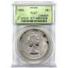 Image 1 : Silver $1 1956 PCGS Certified PL-67. An Attractive high grade coin with light to medium Cameo accent