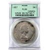 Image 1 : Silver $1 1957 PCGS Certified PL-66. Light rose toning throughout obverse.