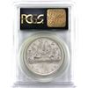 Image 2 : Silver $1 1961 PCGS Certified PL-67. A full white mirror field coin with cameo accents.