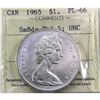 Image 1 : Silver $1 1965 Small Beads Pointed 5 ICCS Certified PL-66 Ultra Heavy Cameo.