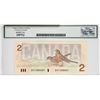 Image 2 : BC-55c-I 1986 Bank of Canada $2, 4 Digit Radar, Bonin-Thiessen S/N: EGT1035301, Legacy Certified Sup