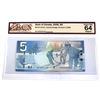 Image 1 : BC-67a-E14-i. Error 2006 Bank of Canada Mismatched Prefix $5, Jenkins-Dodge, APF/APE0554431, BCS Cer