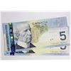 Image 2 : BC-67c 2011 Bank of Canada, 5 2x Sequential  Macklem-Carney, S/N: HAK0059538/539. Last issue prior t