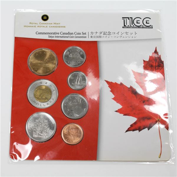 Scarce! 2011 Tokyo International Coin Convention Commemorative Canadian 7-Coin Set. #463 of only 500